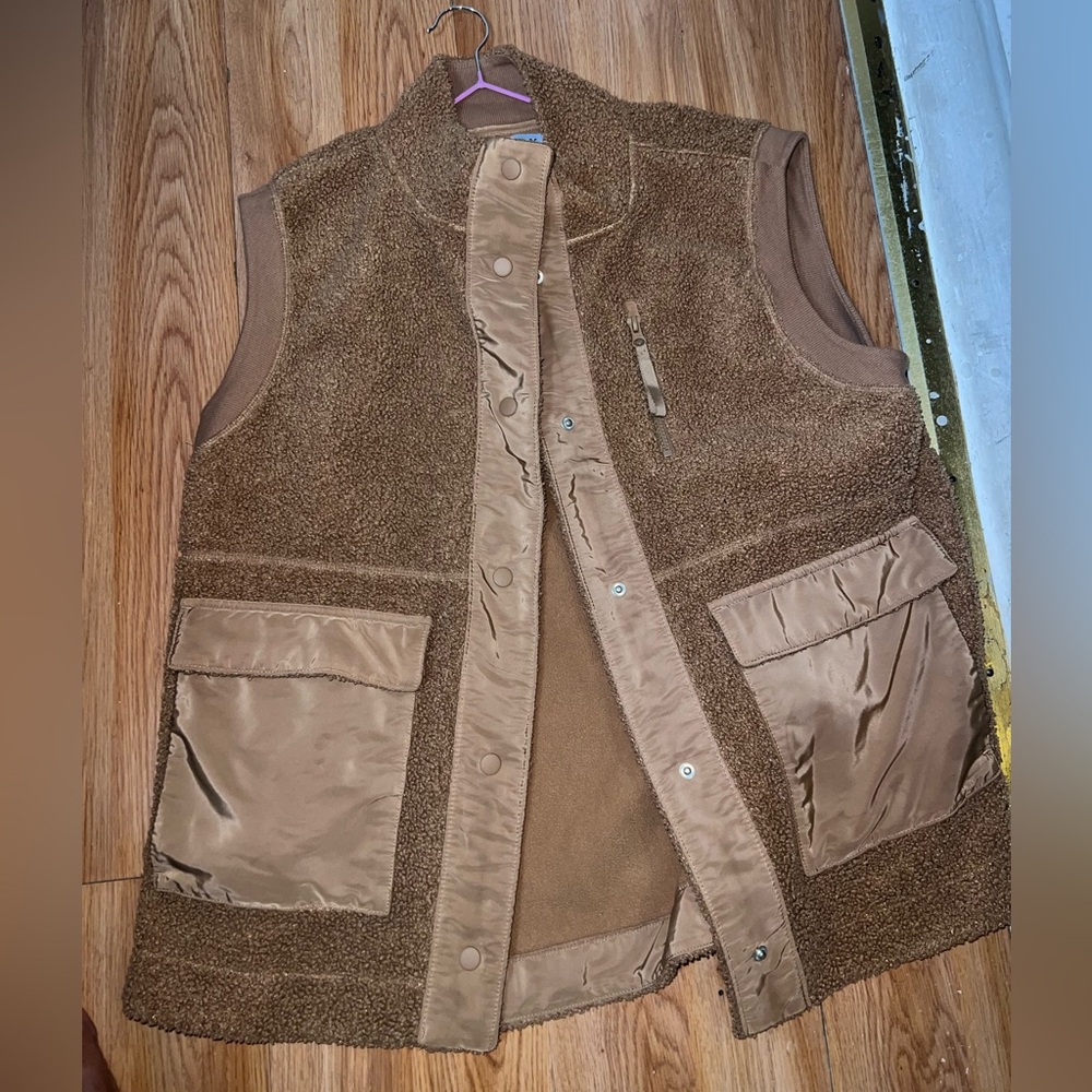 Men's Brown Sherpa Vest